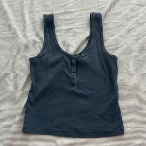 Abercrombie & Fitch Blue/Gray Tank Top